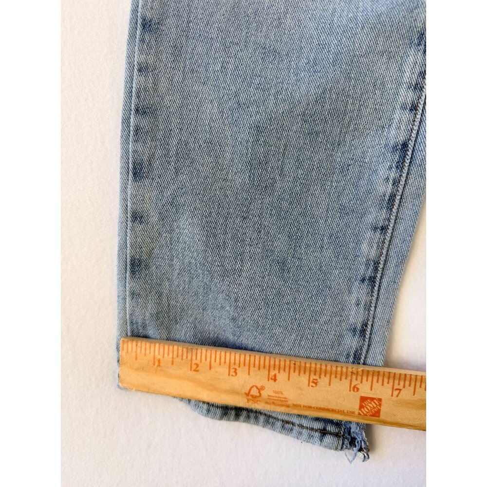 PacSun Womens Light Wash Low-Rise Straight Jeans With Button Fly Size 23 - Picture 15 of 16